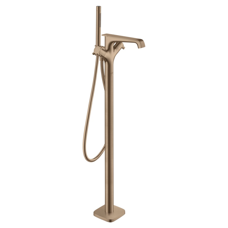 Mélangeur de bain CITTERIO E
thermostat, S 190 mm, goulot
fixe, H jusqu'à aérateur
746-826 mm, avec colonne
pour montage à pose libre
inverseur, douche à main
Starck, tuyau de douche 125 cm
débit 20 l/min, sans corps
à encastrer 758 415
groupe acoustique NT