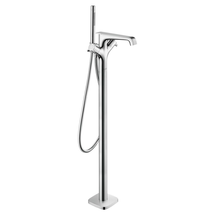 Mélangeur de bain CITTERIO E
thermostat, S 190 mm, goulot
fixe, H jusqu'à aérateur
746-826 mm, avec colonne
pour montage à pose libre
inverseur, douche à main
Starck, tuyau de douche 125 cm
débit 20 l/min, sans corps
à encastrer 758 415
groupe acoustique NT