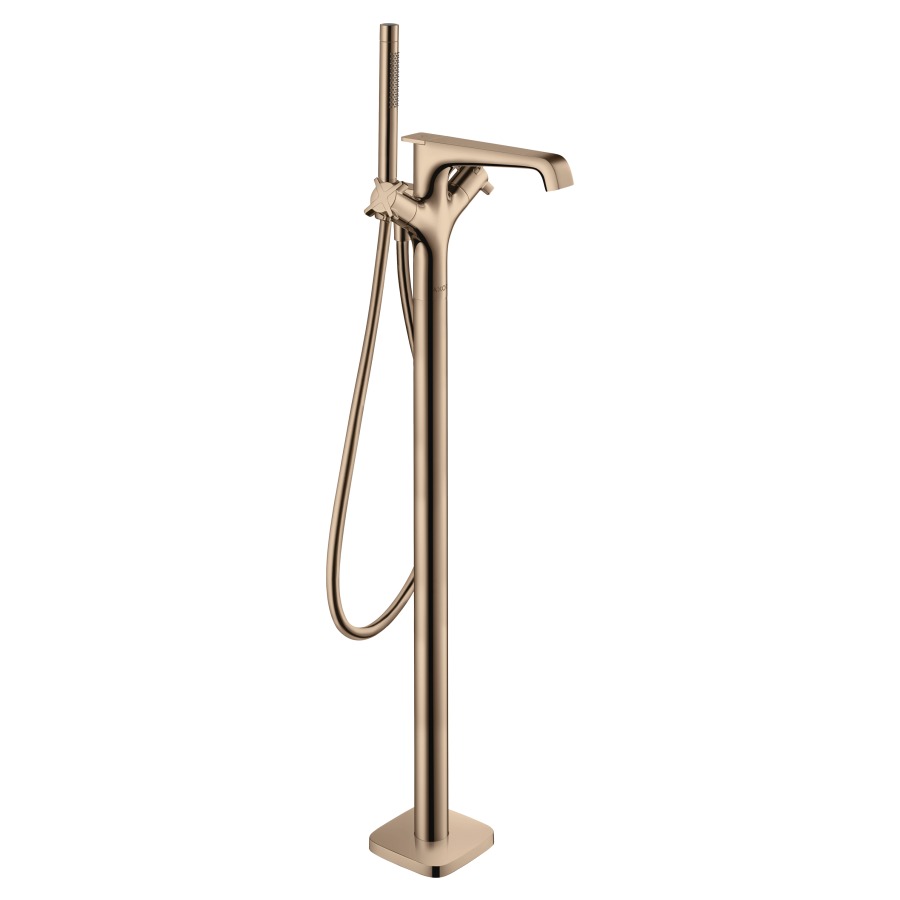 Mélangeur de bain CITTERIO E
thermostat, S 190 mm, goulot
fixe, H jusqu'à aérateur
746-826 mm, avec colonne
pour montage à pose libre
inverseur, douche à main
Starck, tuyau de douche 125 cm
débit 20 l/min, sans corps
à encastrer 758 415
groupe acoustique NT