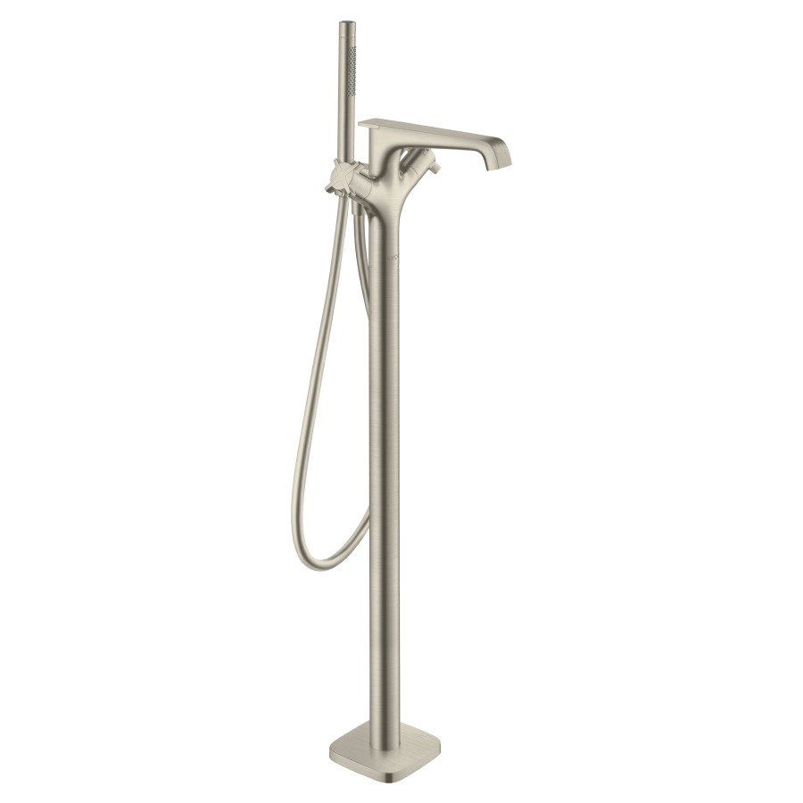 Mélangeur de bain CITTERIO E
thermostat, S 190 mm, goulot
fixe, H jusqu'à aérateur
746-826 mm, avec colonne
pour montage à pose libre
inverseur, douche à main
Starck, tuyau de douche 125 cm
débit 20 l/min, sans corps
à encastrer 758 415
groupe acoustique NT