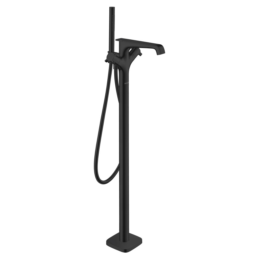 Mélangeur de bain CITTERIO E
thermostat, S 190 mm, goulot
fixe, H jusqu'à aérateur
746-826 mm, avec colonne
pour montage à pose libre
inverseur, douche à main
Starck, tuyau de douche 125 cm
débit 20 l/min, sans corps
à encastrer 758 415
groupe acoustique NT