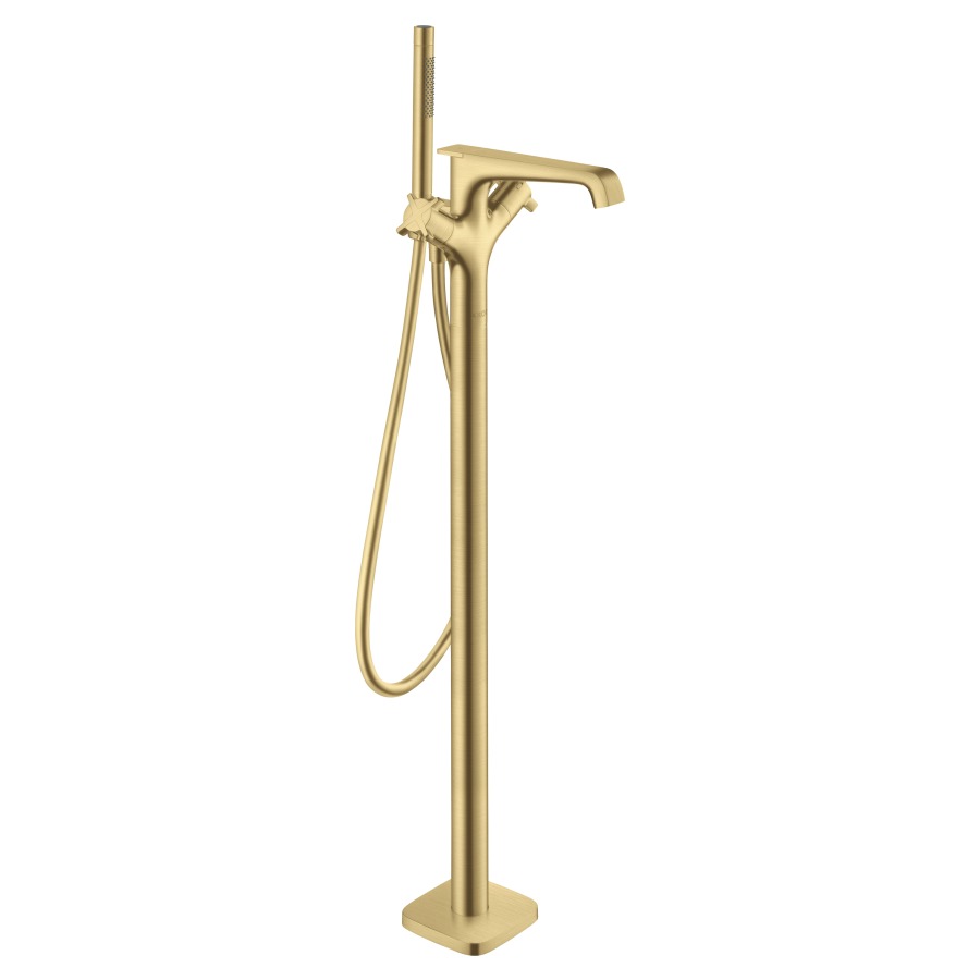 Mélangeur de bain CITTERIO E
thermostat, S 190 mm, goulot
fixe, H jusqu'à aérateur
746-826 mm, avec colonne
pour montage à pose libre
inverseur, douche à main
Starck, tuyau de douche 125 cm
débit 20 l/min, sans corps
à encastrer 758 415
groupe acoustique NT