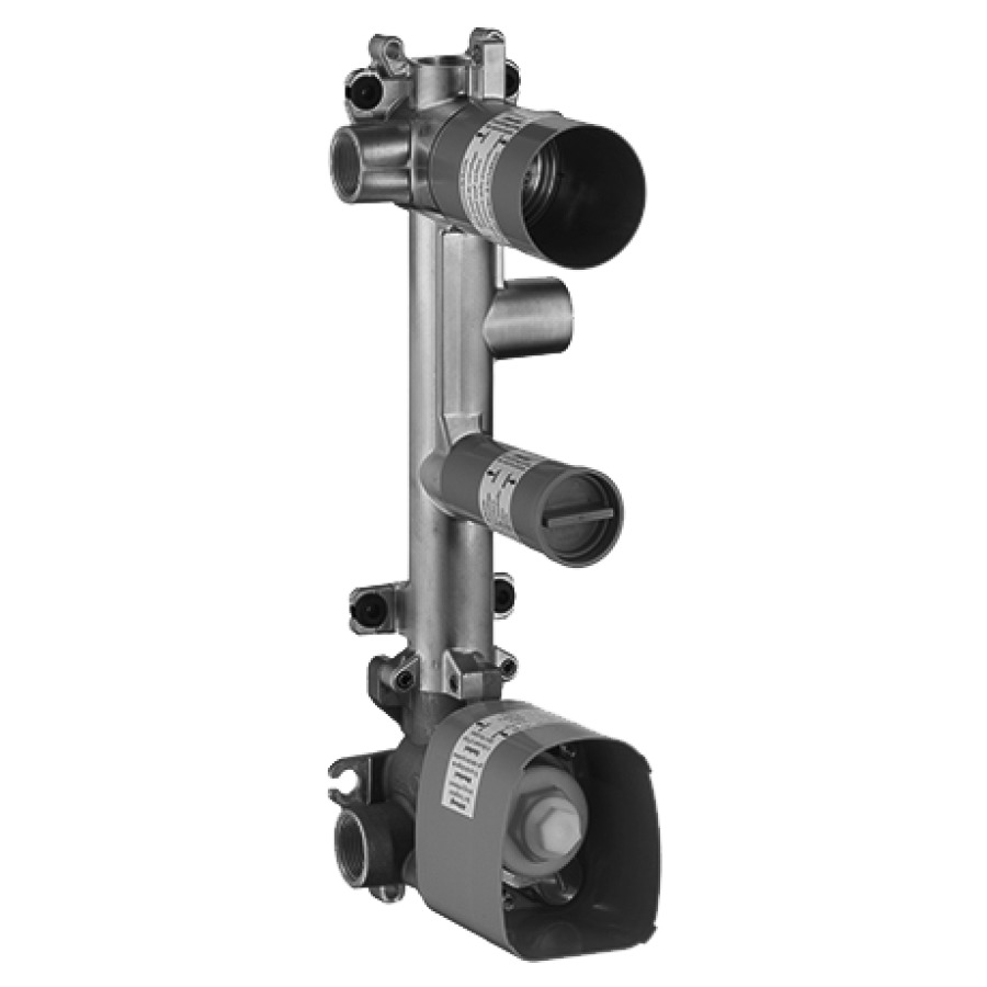Corps à encastrer CITTERIO E
3/4", set de base module
thermostat, 3 sorties
utilisables en même temps
groupe acoustique NT