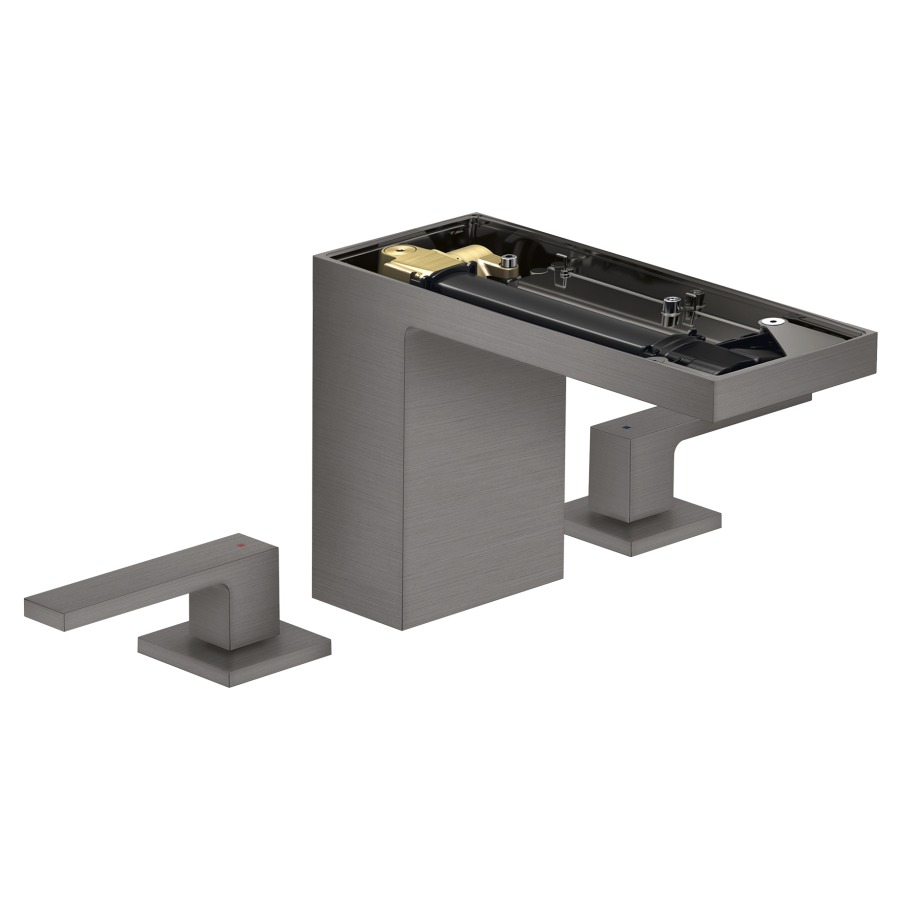 Mélangeur de lavabo 3-trou
MyEdition
S 150 mm, goulot fixe
hauteur d'écoulement 109 mm
avec vidage Push-Open
débit 5 l/min, sans plaque de
recouvrement 758 355