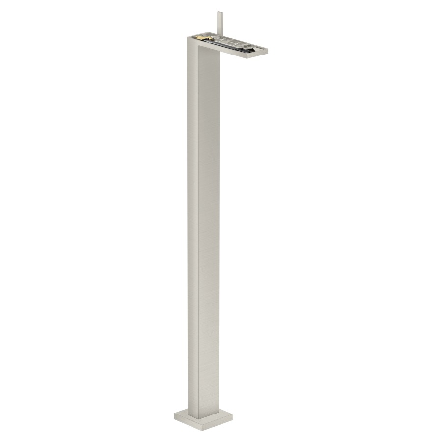 Mélangeur de lavabo MyEdition
au sol
S 196 mm, goulot fixe
hauteur d'écoulement 1158 mm
avec vidage Push-Open
débit 5 l/min, sans plaque de
recouvrement 758 356