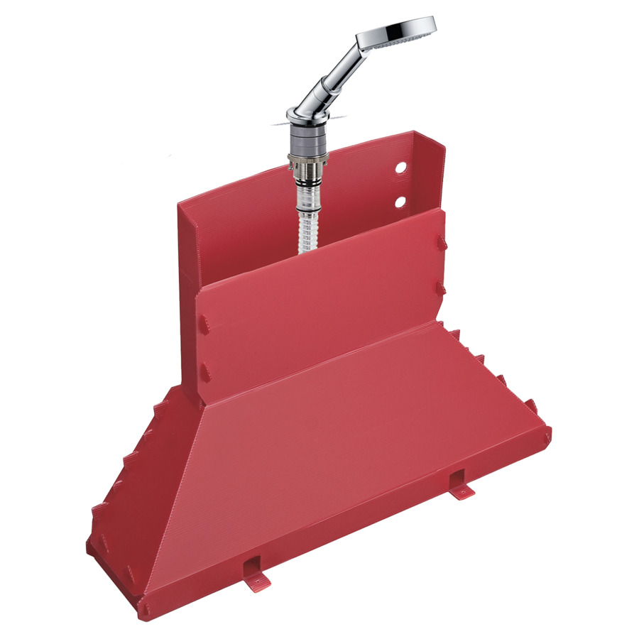 Set gorge baignoire BOUROULLEC
support de douche avec guide
garniture de tuyau Secuflex
extensible 110 cm, douche à
main Raindance S 100 Air
pour montage sur gorge de
baignoire