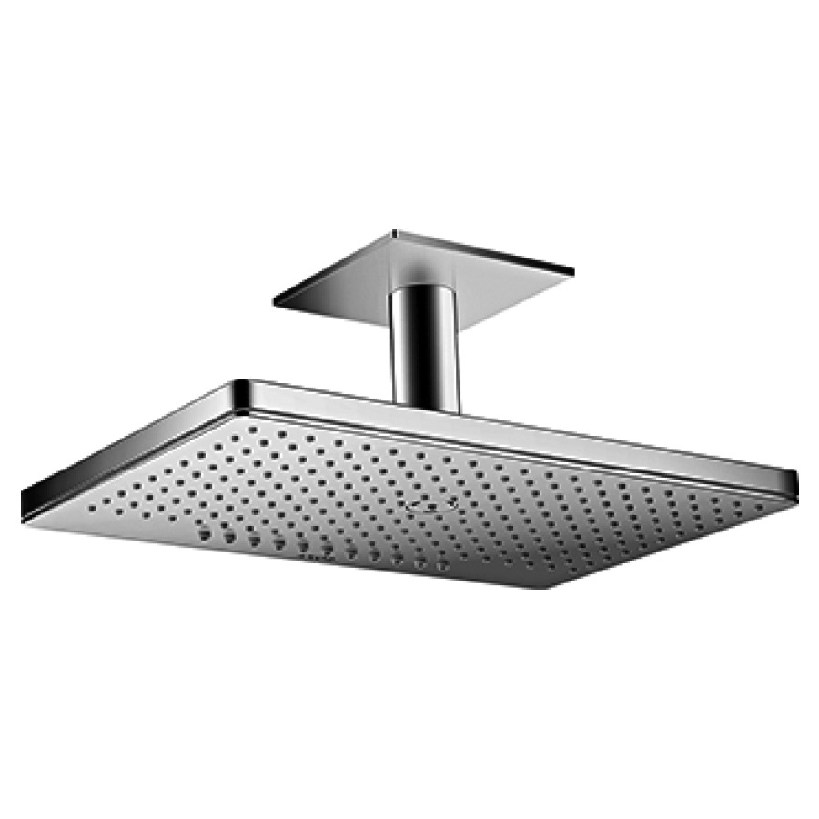 Douche plafond SHOWERSOLUTIONS
46 x 30 cm, 2jet
Rain, Rainstream, débit
20/17 l/min, bras de douche
pour montage au plafond
sans corps à encastrer 757 019