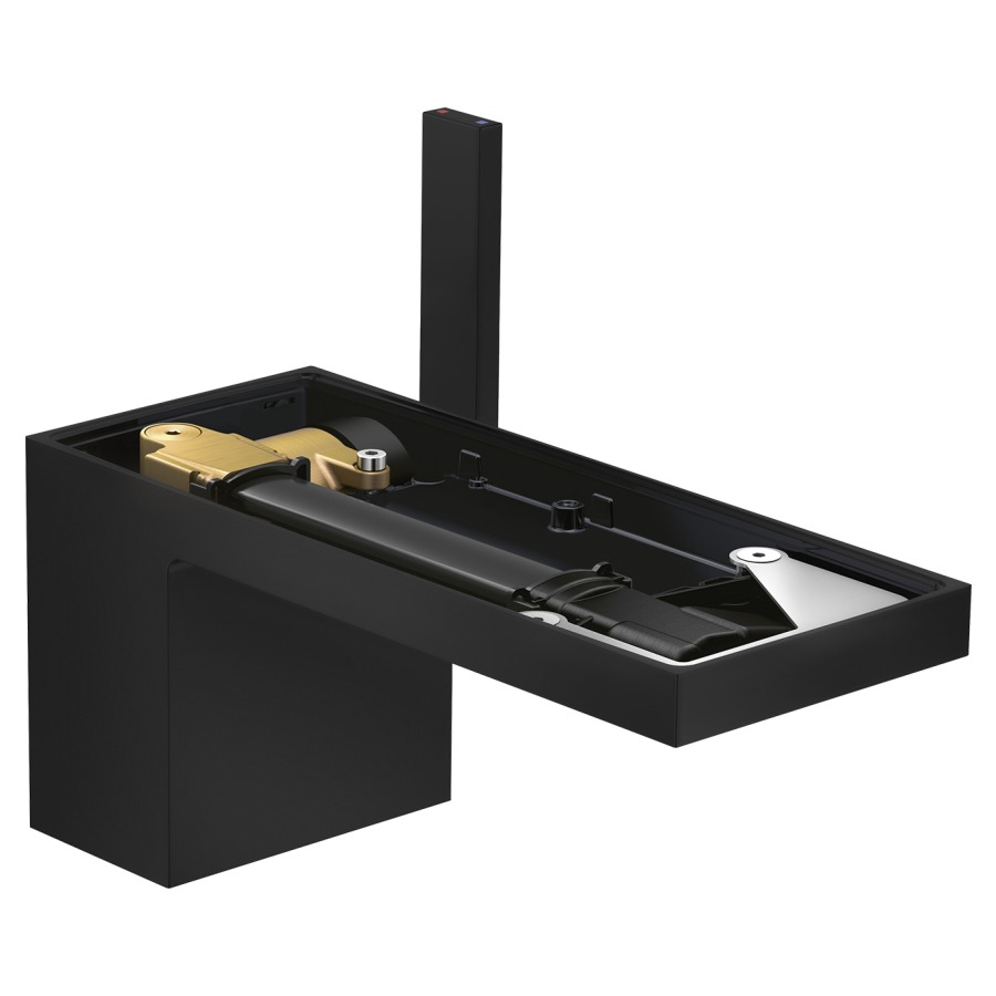 Mélangeur de lavabo MyEdition
S 151 mm, goulot fixe
hauteur d'écoulement 70 mm
avec vidage Push-Open
débit 5 l/min, sans plaque
de recouvrement 758 355
groupe acoustique I