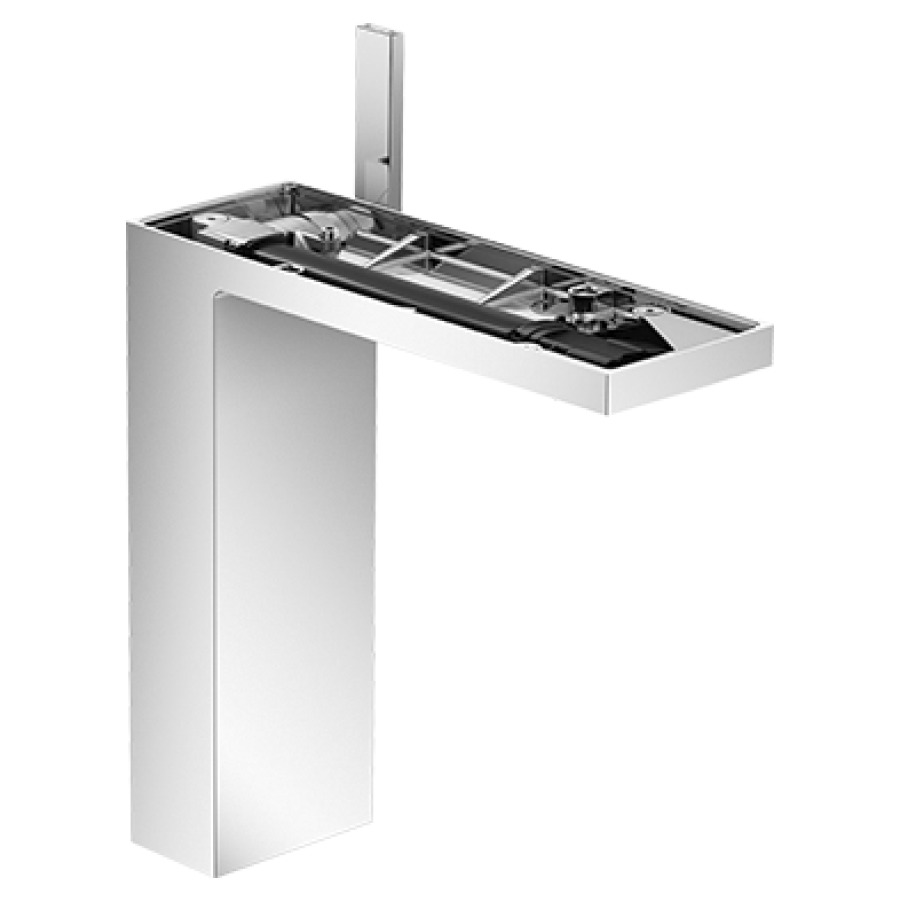 Mélangeur de lavabo MyEdition
S 196 mm, goulot fixe
avec vidage Push-Open
débit 5 l/min, sans plaque
de recouvrement 758 356
groupe acoustique I