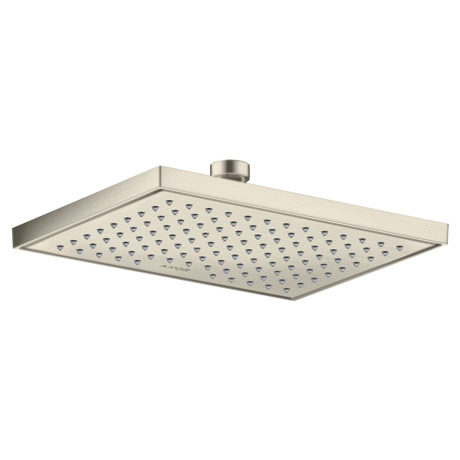 Pomme de douche SHOWER
SOLUTIONS
24,5 x 18,5 cm, 1jet
Rain, débit 10,1 l/min
montage au plafond ou au mur
pour bras de douche
758 383/384/386/387/389/390