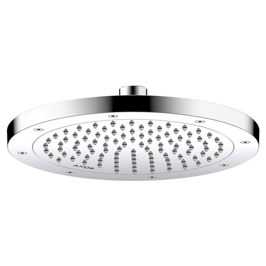 Pomme de douche SHOWER
SOLUTIONS
D 24,5 cm, EcoSmart
1jet Rain, débit 7,4 l/min
montage au plafond ou au mur
pour bras de douche
758 382/384/385/387/388/390