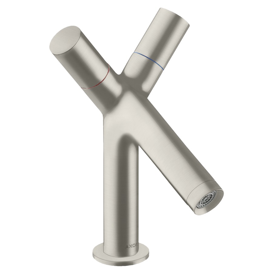 Batterie de lavabo STARCK
S 105 mm goulot fixe
vidage excentrique, débit
5 l/min, groupe acoustique I