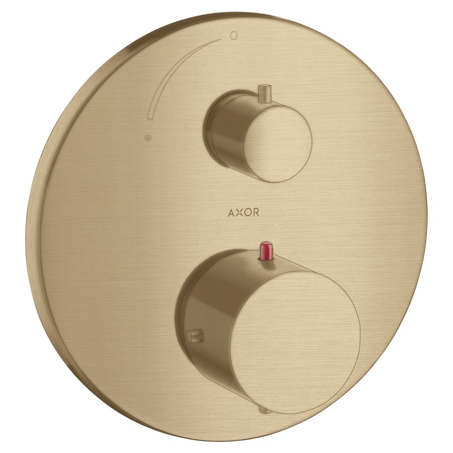 Thermostat STARCK UP
set de montage final, D 17 cm
avec robinet d'arrêt
sans corps à encastrer 757 011
débit 26 l/min
groupe acoustique I