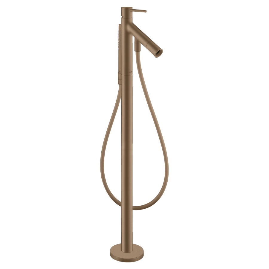 Mélangeur de bain STARCK
S 156 mm, goulot fixe
H jusqu'à aérateur 677-757 mm
avec colonne
pour montage à pose libre
tuyau, douche à main
sans corps à encastrer 758 415
groupe acoustique I