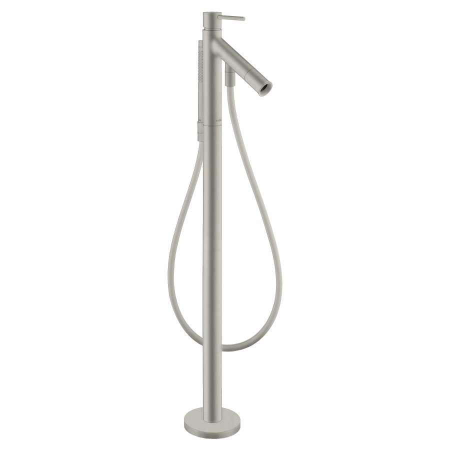 Mélangeur de bain STARCK
S 156 mm, goulot fixe
H jusqu'à aérateur 677-757 mm
avec colonne
pour montage à pose libre
tuyau, douche à main
sans corps à encastrer 758 415
groupe acoustique I