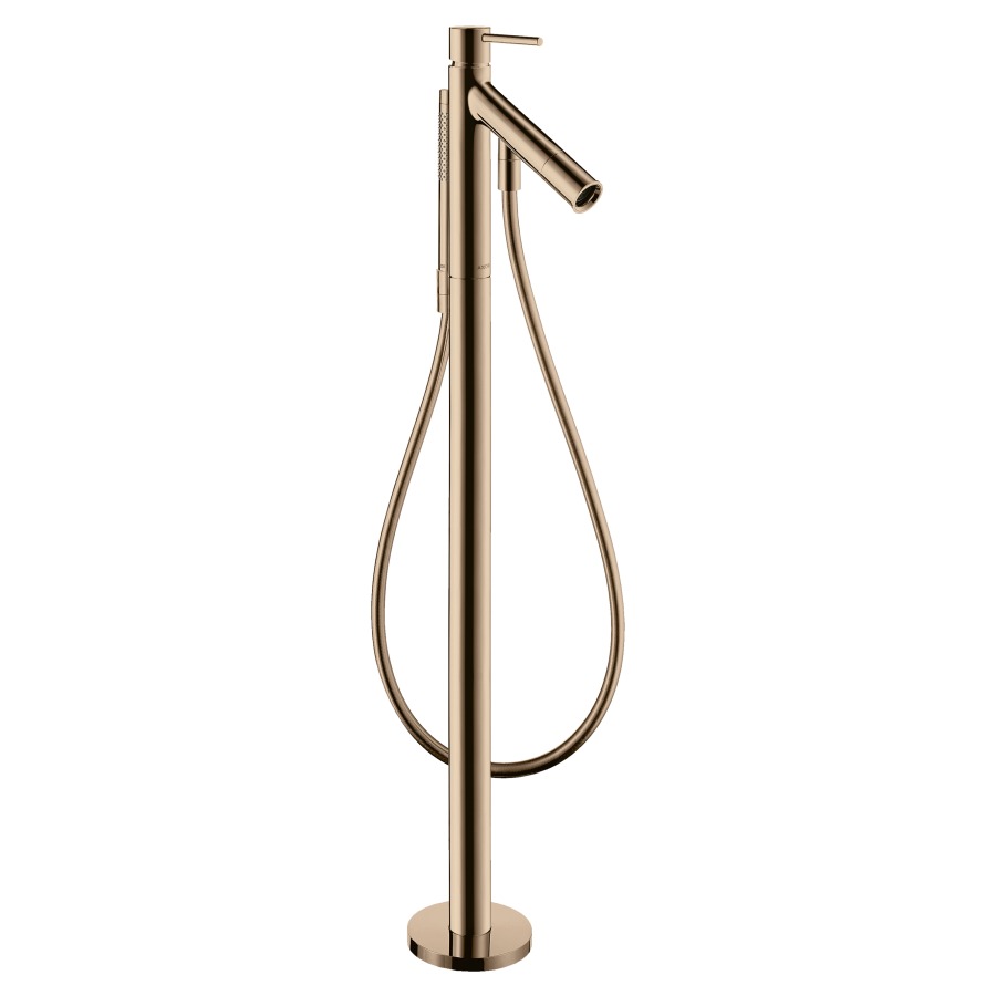 Mélangeur de bain STARCK
S 156 mm, goulot fixe
H jusqu'à aérateur 677-757 mm
avec colonne
pour montage à pose libre
tuyau, douche à main
sans corps à encastrer 758 415
groupe acoustique I