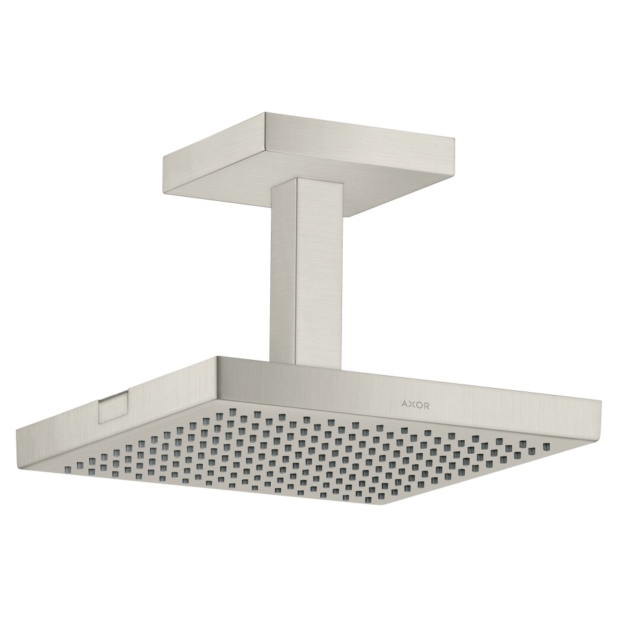 Douche au plafond STARCK
S 146 mm, 240 x 240 mm, 1/2"
Quick Clean, fonction AirPower
bras de douche pour montage
au plafond, débit 12 l/min
groupe acoustique NT