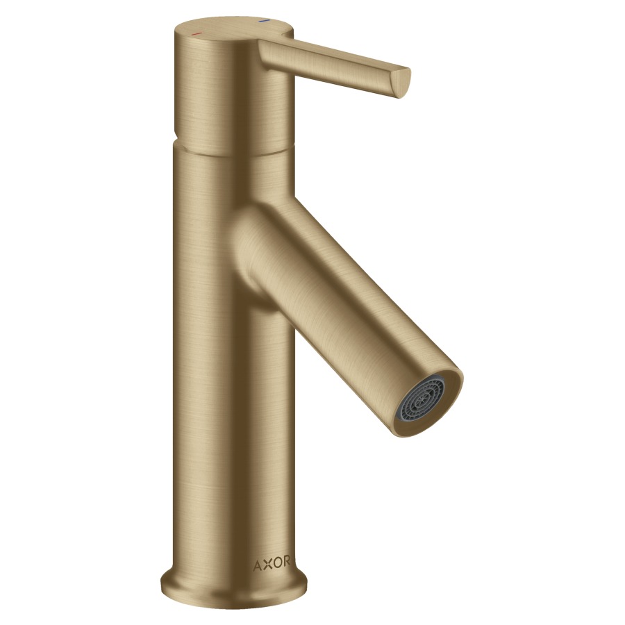 Mélangeur de lavabo STARCK
S 86 mm, goulot fixe
levier de commande
vidage excentrique, débit
5 l/min, groupe acoustique I