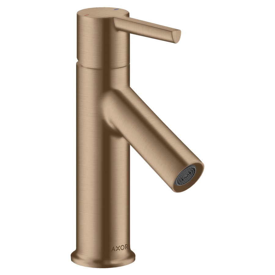 Mélangeur de lavabo STARCK
S 86 mm, goulot fixe
levier de commande
vidage excentrique, débit
5 l/min, groupe acoustique I