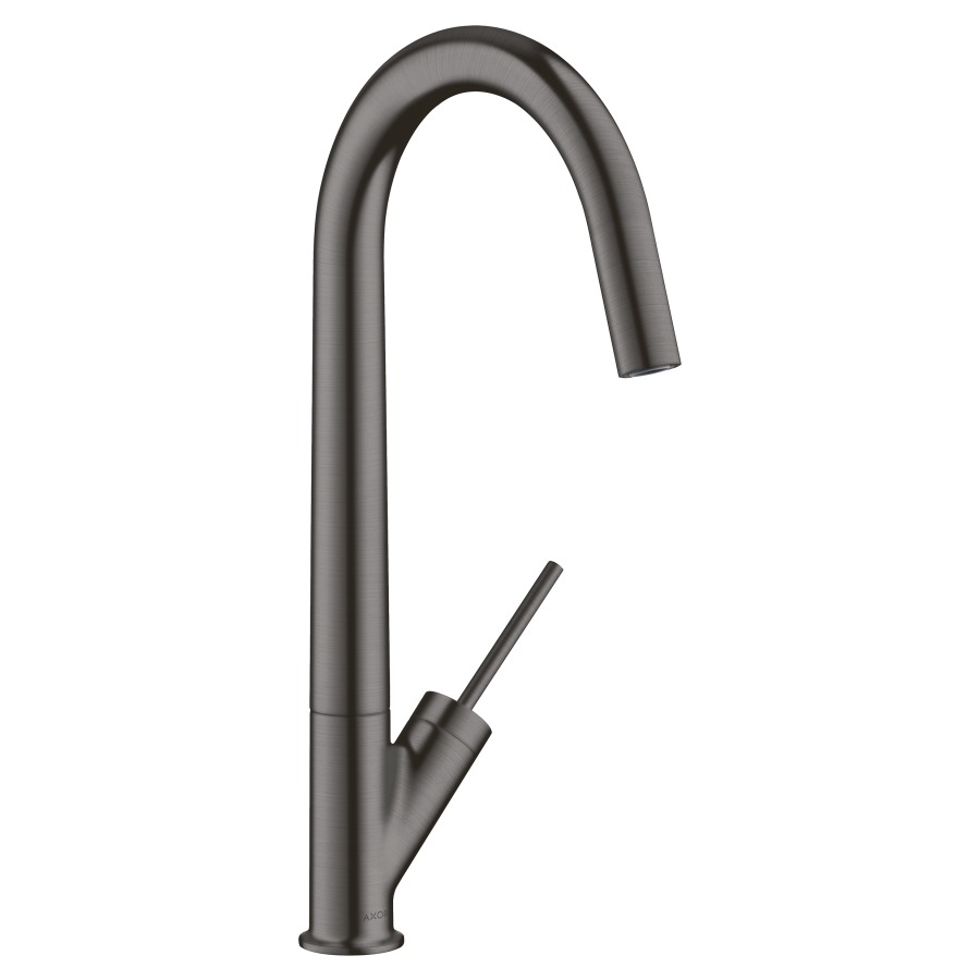 Mélangeur d'évier STARCK
S 216 mm goulot orientable
110/150/360°, cartouche
Joystick, poignée cylindrique
position à gauche ou à droite
débit 11 l/min
groupe acoustique I