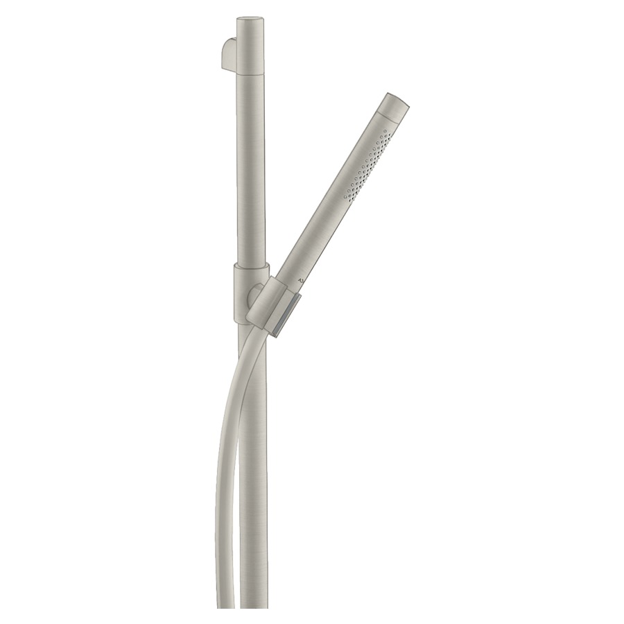 Garniture de douche STARCK
douche à main Starck 2jet
Quick Clean
glissière Starck 90 cm
tuyau de douche Isiflex 160 cm
groupe acoustique NT