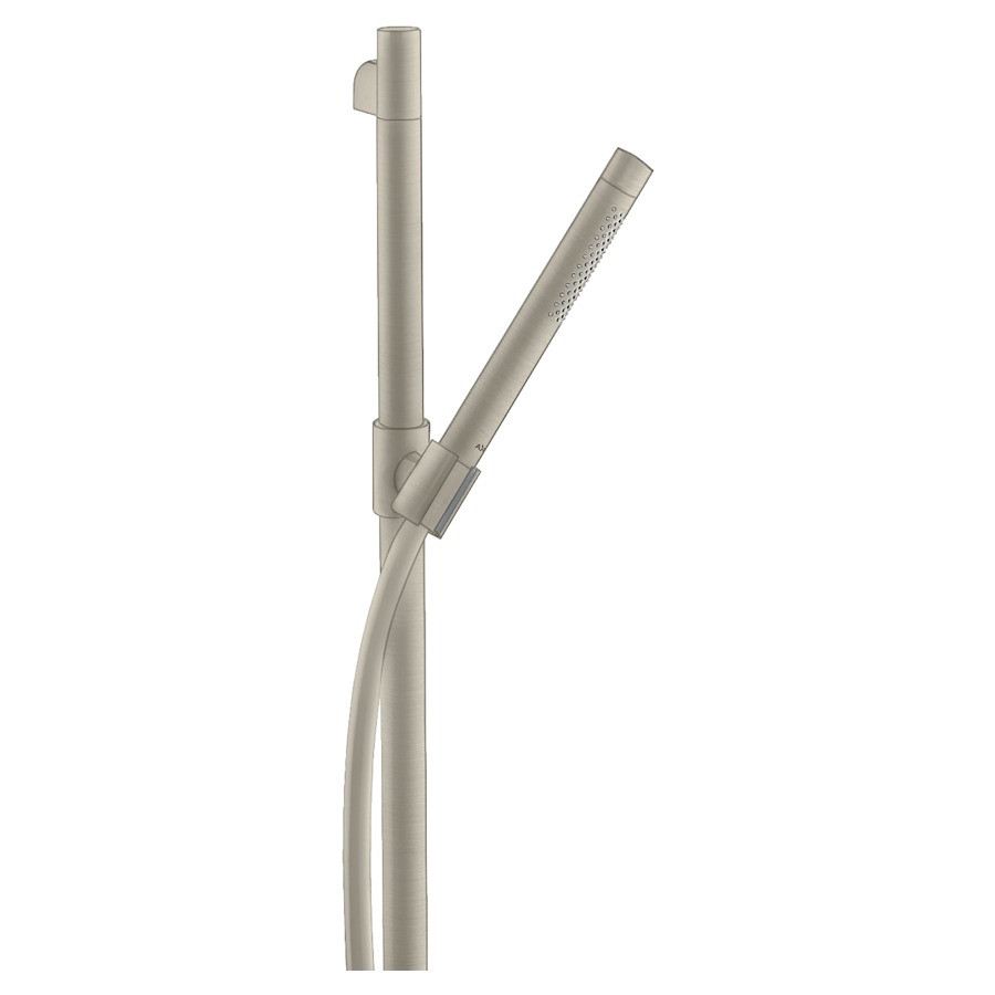 Garniture de douche STARCK
douche à main Starck 2jet
Quick Clean
glissière Starck 90 cm
tuyau de douche Isiflex 160 cm
groupe acoustique NT