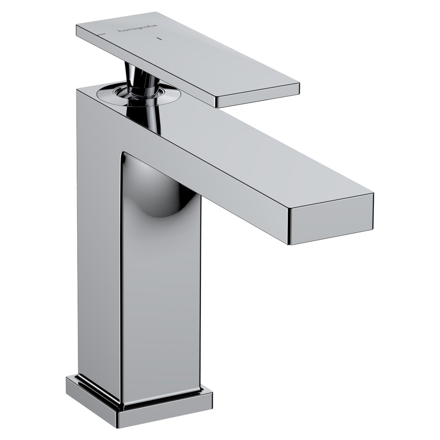 Mélangeur de lavabo TECTURIS E
110, S 144 mm, goulot fixe
hauteur d'écoulement 117 mm
CoolStart - eau froide par
position de levier au milieu
sans garniture d'écoulement
débit 5 l/min