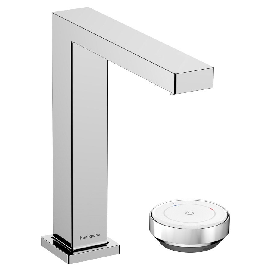 Mélangeur à 2 trous TECTURIS E
150, S 158 mm, goulot fixe
hauteur d'écoulement 173 mm
EcoSmart+, CoolStart - eau
froide par position de levier
au milieu, avec vidage
excentrique