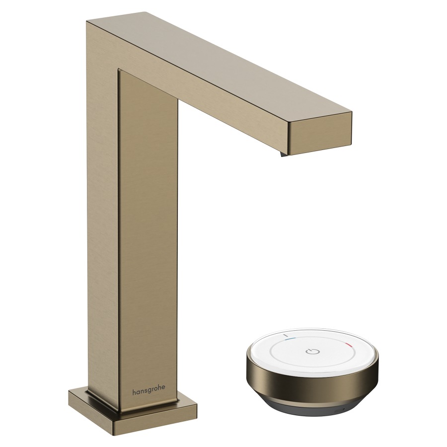 Mélangeur à 2 trous TECTURIS E
150, S 158 mm, goulot fixe
hauteur d'écoulement 173 mm
EcoSmart+, CoolStart - eau
froide par position de levier
au milieu, avec vidage
excentrique