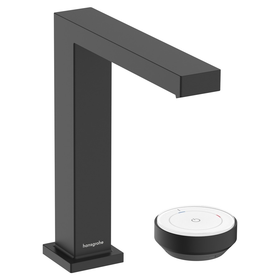 Mélangeur à 2 trous TECTURIS E
150, S 158 mm, goulot fixe
hauteur d'écoulement 173 mm
EcoSmart+, CoolStart - eau
froide par position de levier
au milieu, avec vidage
excentrique