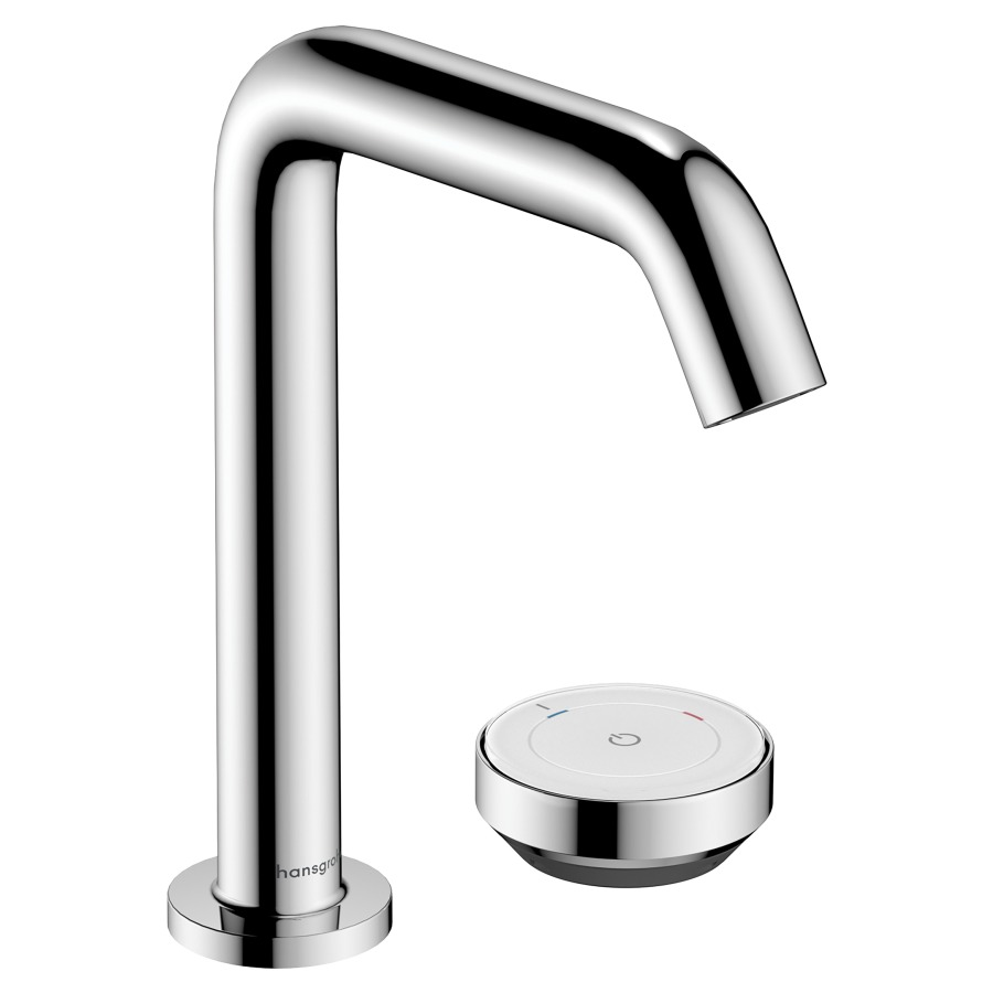 Mélangeur à 2 trous TECTURIS S
150, S 139 mm, goulot fixe
hauteur d'écoulement 151 mm
EcoSmart+, CoolStart - eau
froide par position de levier
au milieu, avec vidage
excentrique