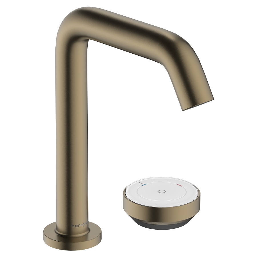 Mélangeur à 2 trous TECTURIS S
150, S 139 mm, goulot fixe
hauteur d'écoulement 151 mm
EcoSmart+, CoolStart - eau
froide par position de levier
au milieu, avec vidage
excentrique