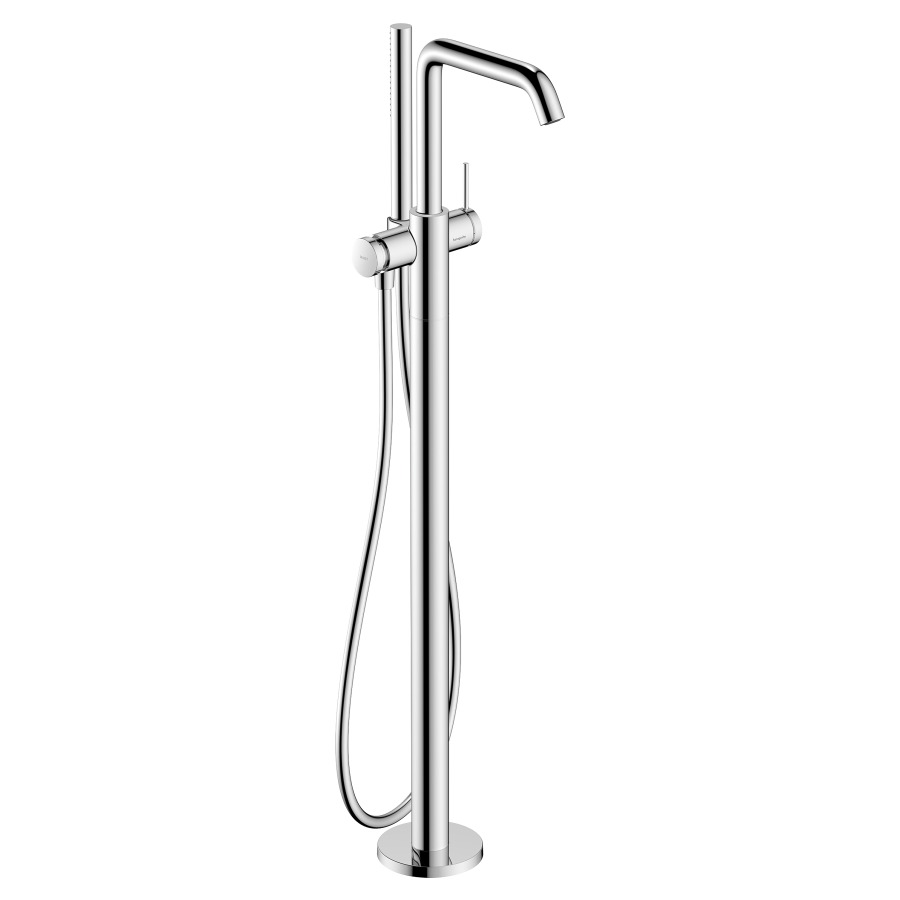 Mélangeur de bain TECTURIS S
S 194 mm, goulot fixe
H jusqu'à aérateur 857-937 mm
avec colonne pour montage à
pose libre, douche à main
bâton, tuyau de douche
support de douche, sans corps
à encastrer 758 415