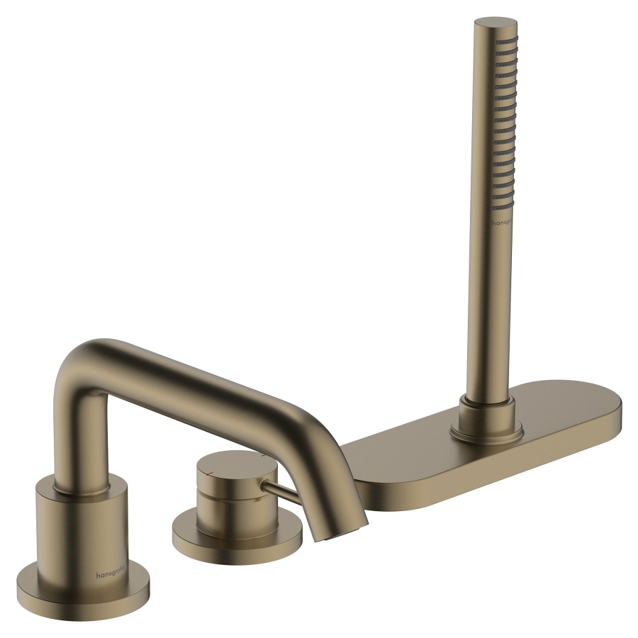 Garniture de remplissage
TECTURIS S
3 trous, goulot pour gorge de
baignoire S 194 mm, mélangeur
douche à main jet Rain, Mono
set final pour montage sur
gorge de baignoire, sans corps
à encastrer 757 058