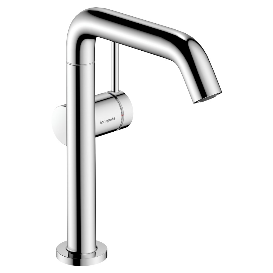 Mélangeur de lavabo TECTURIS S
210 Fine
S 154 mm, goulot orientable
hauteur d'écoulement 187 mm
CoolStart - eau froide par
position de levier au milieu
avec vidage Push-Open
débit 5 l/min