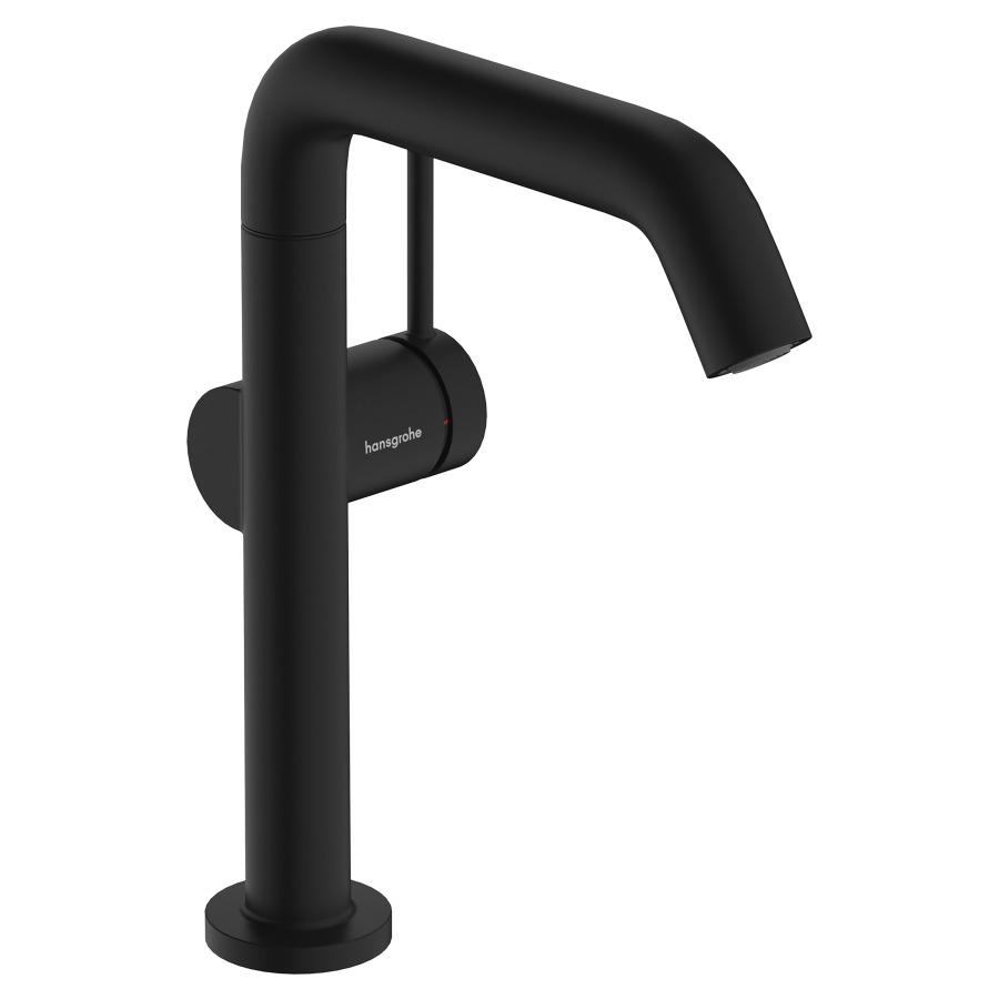 Mélangeur de lavabo TECTURIS S
210 Fine
S 154 mm, goulot orientable
hauteur d'écoulement 187 mm
CoolStart - eau froide par
position de levier au milieu
avec vidage Push-Open
débit 5 l/min