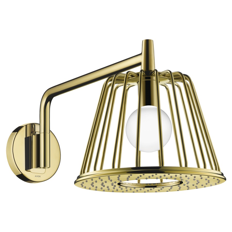Douche murale LAMPSHOWER NENDO
S 428 mm, D 275 mm, 1/2", 1jet
Quick Clean, orientable
amovible, bras de douche pour
montage mural, avec éclairage
intégré 12 V, 5 W, 100-240 V
50-60 Hz, IPX5, 7 m câble
d'éclairage et transformateur
débit 12 l/min, sans corps à
encastrer 758 788, groupe
acoustique NT