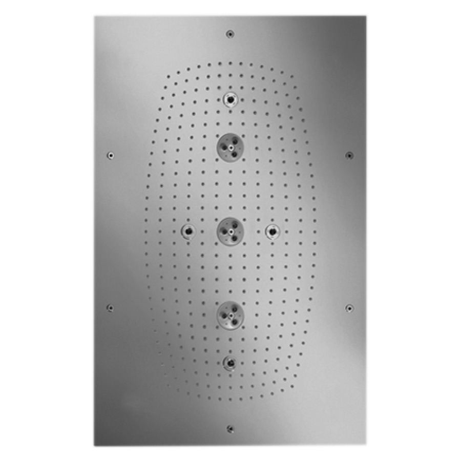 Système de douche RAINDANCE
RAINMAKER, 68 x 46 cm
pour encasterment au plafond
3 types des jets
technologie Air, Quick Clean
sans éclairage
sans set à encastrer 758 848
débit 33 l/min
groupe acoustique II