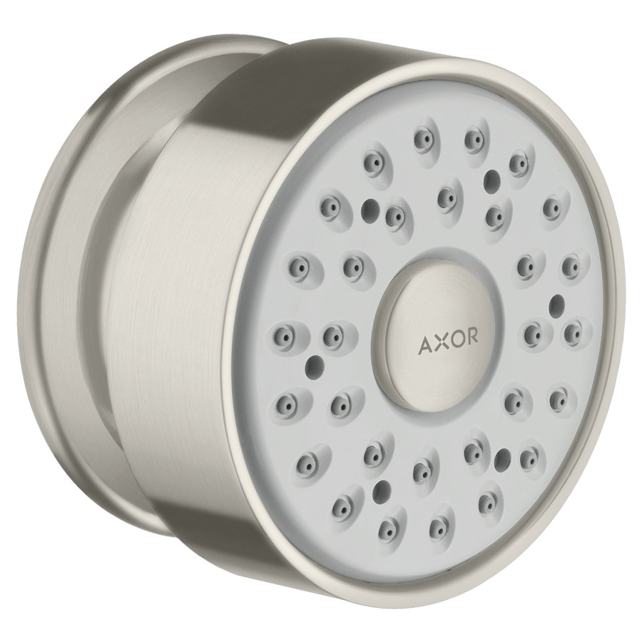 Douche latérale AXOR 1/2"
à rotule, Quick Clean
rosace ronde
groupe acoustique NT