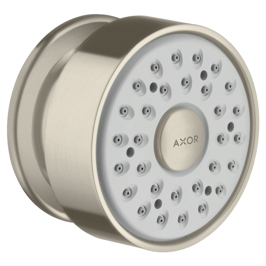 Douche latérale AXOR 1/2"
à rotule, Quick Clean
rosace ronde
groupe acoustique NT