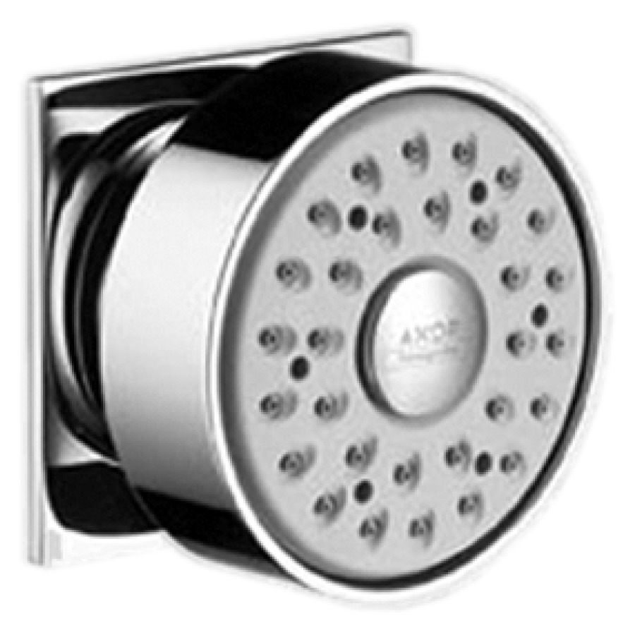 Douche latérale AXOR 1/2"
à rotule, Quick Clean
rosace carrée
groupe acoustique NT