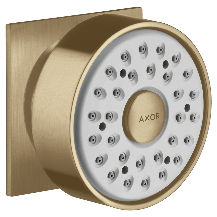 Douche latérale AXOR 1/2"
à rotule, Quick Clean
rosace carrée
groupe acoustique NT