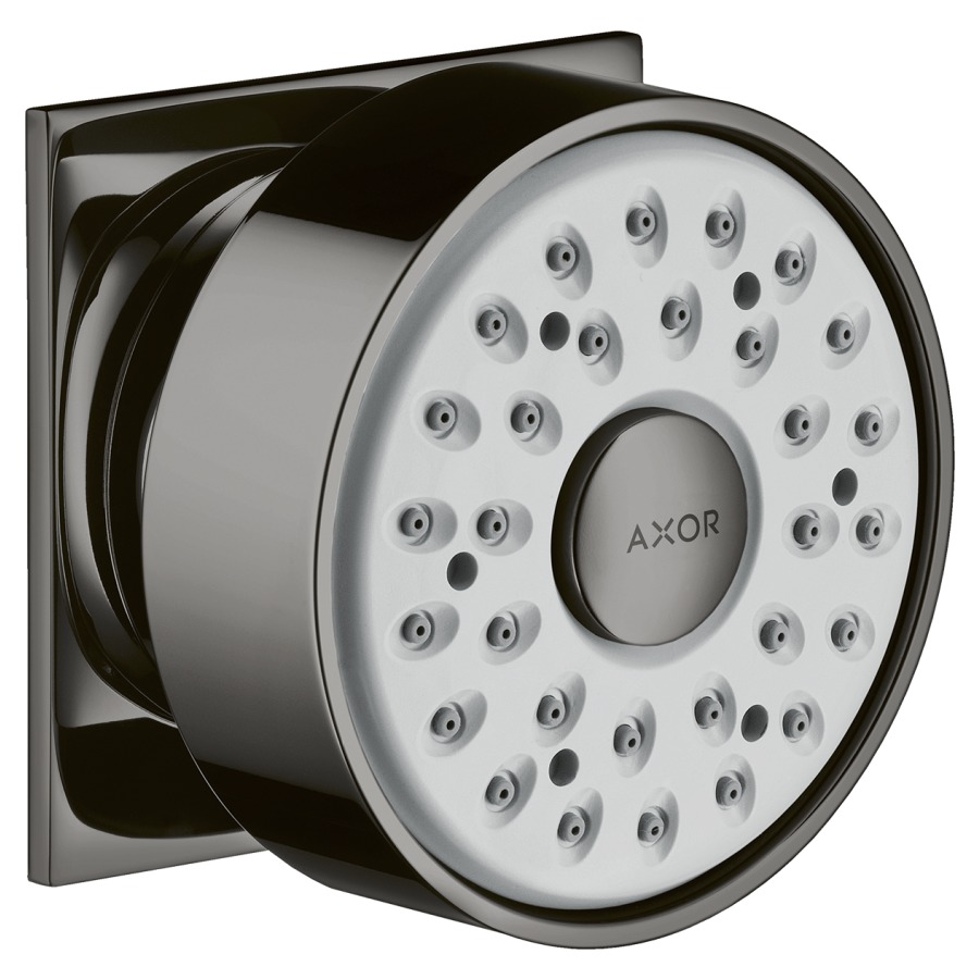 Douche latérale AXOR 1/2"
à rotule, Quick Clean
rosace carrée
groupe acoustique NT
