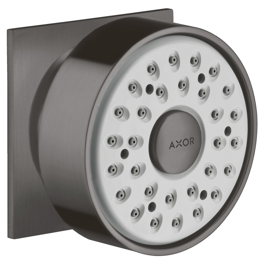 Douche latérale AXOR 1/2"
à rotule, Quick Clean
rosace carrée
groupe acoustique NT