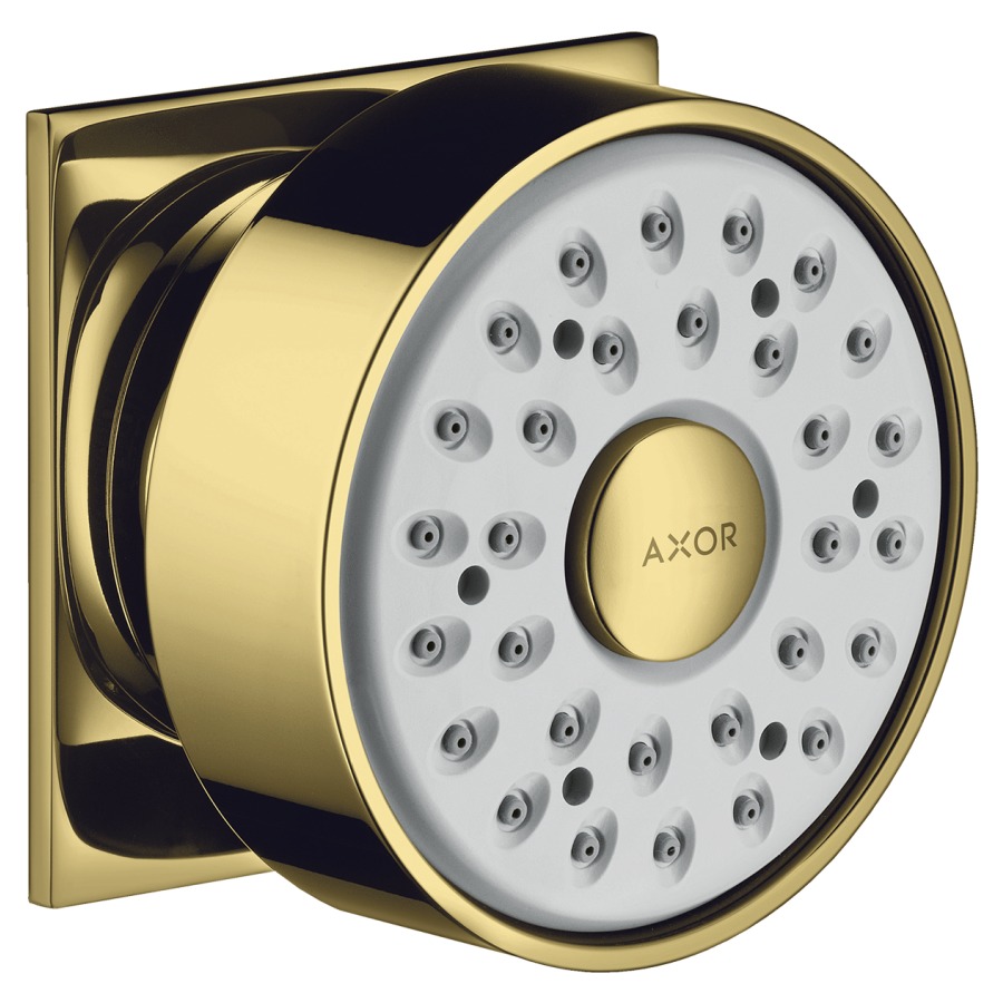 Douche latérale AXOR 1/2"
à rotule, Quick Clean
rosace carrée
groupe acoustique NT