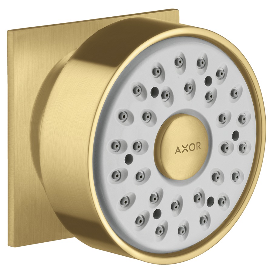 Douche latérale AXOR 1/2"
à rotule, Quick Clean
rosace carrée
groupe acoustique NT