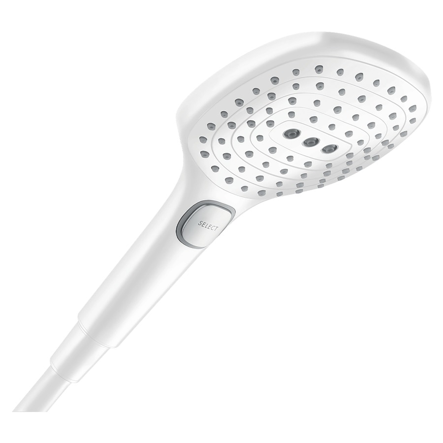 Douche à main RAINDANCE SELECT
E 120, D 12 cm, 3jet
RainAir/Rain/WhirlAir
Quick Clean, débit 14,4 l/min
groupe acoustique I