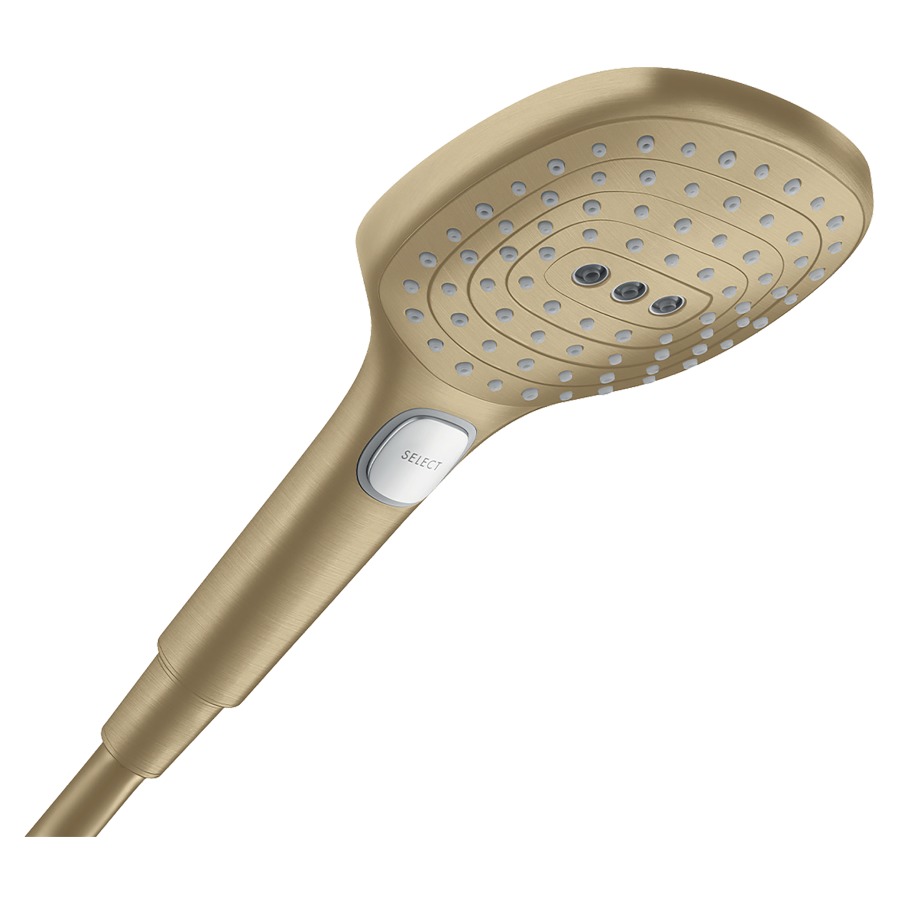 Douche à main RAINDANCE SELECT
E 120, D 12 cm, 3jet
RainAir/Rain/WhirlAir
Quick Clean, débit 14,4 l/min
groupe acoustique I