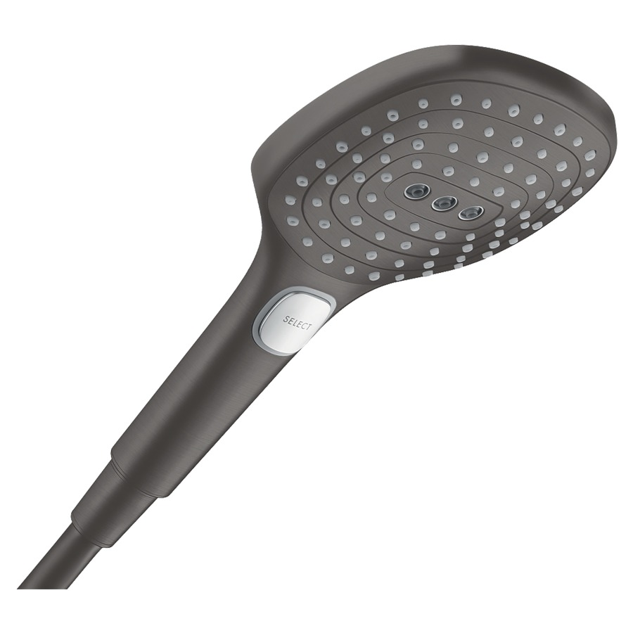 Douche à main RAINDANCE SELECT
E 120, D 12 cm, 3jet
RainAir/Rain/WhirlAir
Quick Clean, débit 14,4 l/min
groupe acoustique I