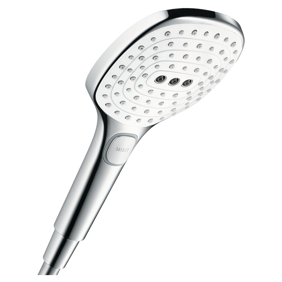 Douche à main RAINDANCE SELECT
E 120, D 12 cm, 3jet
RainAir/Rain/WhirlAir
Quick Clean, débit 14,4 l/min
groupe acoustique I